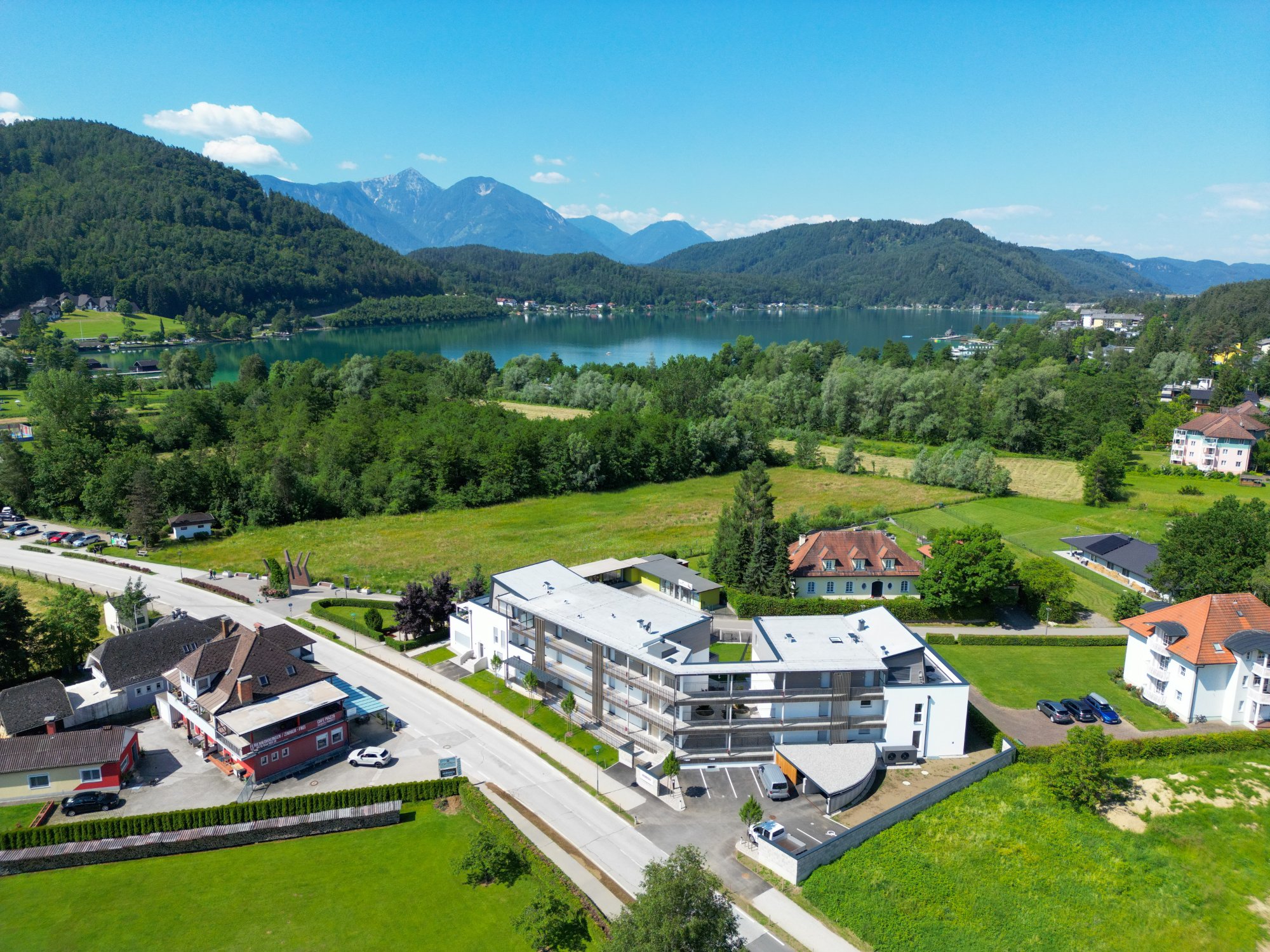 Seepromenade Klopeiner See – Apartments Jesse direkt am See mit Bergpanorama, Kärnten
